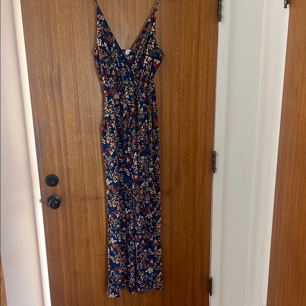 Floral Maxi Dress with V-Neck